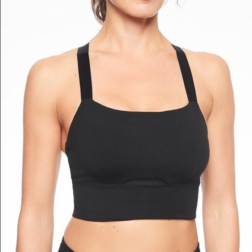 Athleta Black D-dd Lotus Sports Bra
